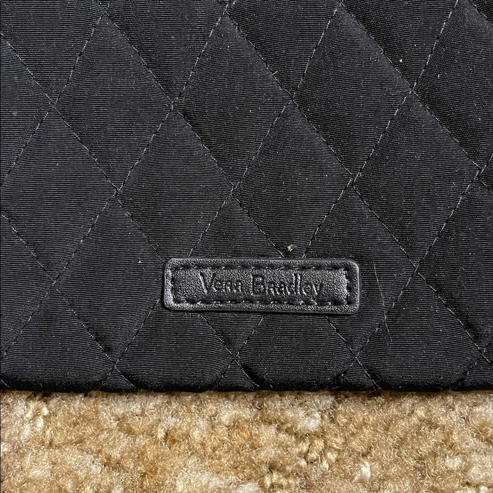 Vera Bradley Black Wristlet Zipper Pouch - Picture 2 of 5